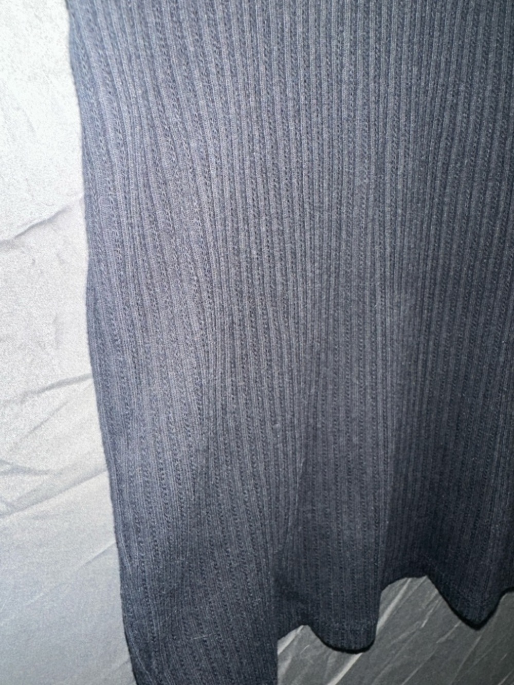 Black Ribbed Tank Top - Picture 3 of 3